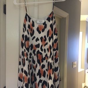 Cheetah print casual dress